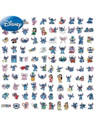 101PCS Lilo&amp;Stitch 官方授權防水貼紙，適用於水壺禮物、手提電腦保護殼、水瓶、手機、硬式帽、汽車和貼紙