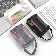 Small Zipper Cosmetic Bag Mesh Transparent Change Storage G3250