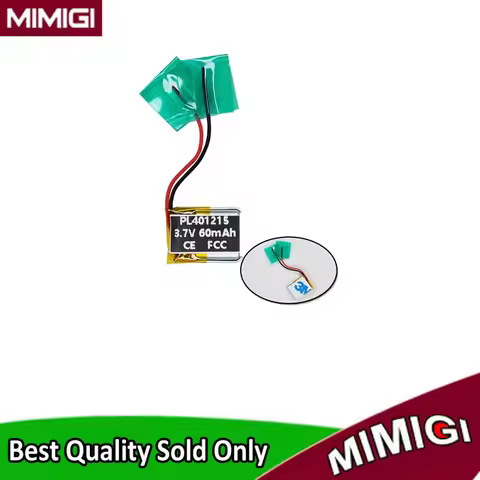 2PCS/Lot 401215 3.7v 60mAh 15mm*12mm*4mm Size Rechargeable Lithium Li-po Li-polymer Li Ion Battery