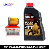 10W40 4T YAMALUBE FULLY ENGINE OILFULLY SYNTHETIC RACING MINERAL 100% ORIGINAL OIL FILTER CHAIN LUBE HLY