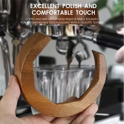 A63Z Top Suitable For E61 Series Coffee Machine Accessories Brewing Head Walnut Solid Wood Anti-Scal