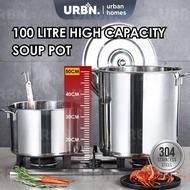 Extra Big Thick Stainless Steel Stock Pot/Cooking Pot/Soup Pot - Periuk Sup/Kuah/Kari Kitchenware