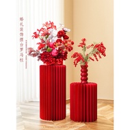 Wedding Supplies Daquan On-site Layout Engagement Table Dessert Table Paper Craft Folding Red Roman 