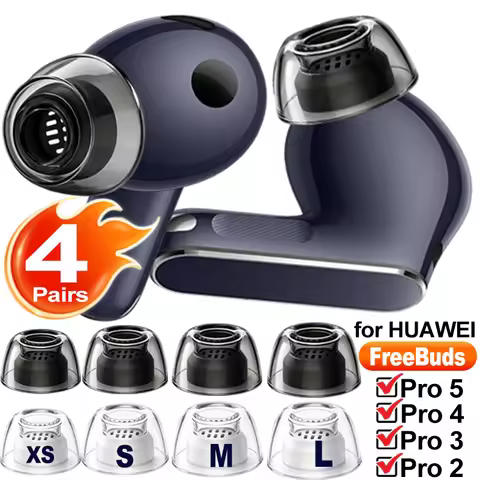 Liquid Silicone Ear Tips in Ear Anti Slip Silicone Filter Earbuds Ear Caps EarPlugs for Huawei Freeb