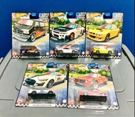 Hotwheels Boulevard #66-#70 (KB-ER34 Super Silhouette Nissan Skyline, ‘98 Subaru Impreza 22B-STi Ver