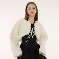 (PAPERS) Teddy Bear Crop Jacket