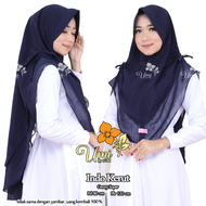 Hijab Khimar Ceruti Kerut Samping/Khimar Ceruti 2 Layer