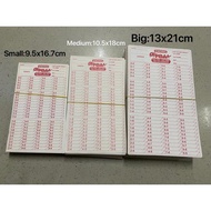 ♞ENDING CARD , PBA CARD , BACK TO BACK ENDING CARD SMALL & medium&big,1BUNDLE (100PCS)