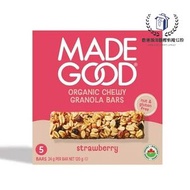 MADE GOOD - Made Good 有機香脆燕麥棒 120G（草莓風味）[平行進口] BEST BUY 01-2027