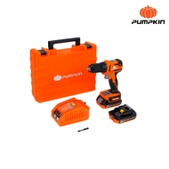 สว่านไร้สาย Pumpkin ปั๊มกิ้น พัมคิน สว่านแบต 20V ไร้แปรงถ่าน BL พร้อมแบตเตอรี่และที่ชาร์จในกล่อง