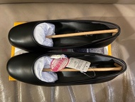 意大利Furio Valentino 大碼女裝上班黑色皮鞋 42碼（size25.5)