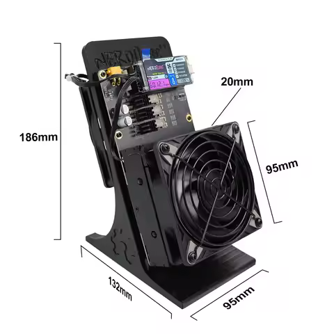 2026 upgraded NerdminerQaxe++ BTC blockchain lottery machine with hash rate of 4.8~6TH/s air-cooled 