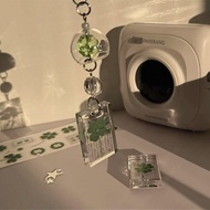 Four-leaf Clover Wind Chime Pendant Niche High-value Mobile Phone Chain Bag Pendant Keychain ll4.23