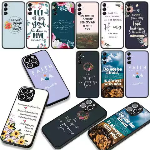 for Motorola Moto Edge 70 60 Fusion 40 NEO 20 Pro G56 G96 G71 G73 G41 G42 G51 G52 Case Bible Verse F
