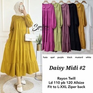 Gamis Midi Dres Daisy Midi Dres Polos