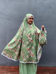 Mukena Traveling Dewasa 2 in 1 Katun Motif Bunga