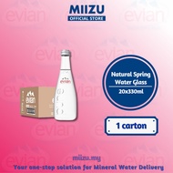 Evian Natural Mineral Water 20x330ml (Glass Bottle)
