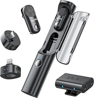BOYA Magic Wireless Mini Microphones for iPhone/Android/PC/Camera, 4 Form-in-1 Mic, 7g Lightweight,A