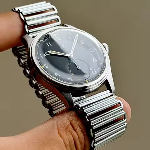 Dirty Dozen 38mm Vintage British Pilot's Military Watch Luminous Watch Formal Men Mechanical Manual 