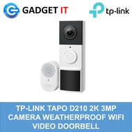 TP-LINK TAPO D210 2K 3MP CAMERA WEATHERPROOF WIFI VIDEO DOORBELL
