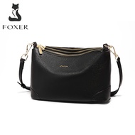 Foxer official store sling bag for women cowhide leather crossbody shoulder bags for women