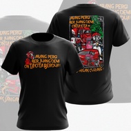 Abang Rider Pergi Berjuang Viral 2024 Hot Sales Tshirt / Baju Microfiber Jersi / Jersey Sublimation 