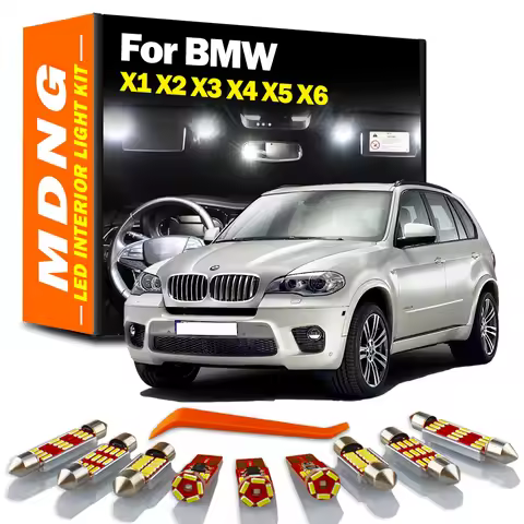 Accessories Interior Map Dome Trunk Light Kit For BMW X1 E84 F48 X2 F39 X3 E83 F25 X4 F26 X5 E53 E70