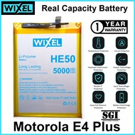 WIXEL Baterai HE50 Motorola E4 Plus Moto E4+ Double Power Batre Batrai Battery Dual Real Capacity Or