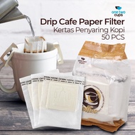 Drip Coffee Filter Paper Cafe Paper Filter 50 PCS - T111 - White