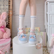 Bashamm Lolita Shoes Japanese Style Cute Lolita Shoes Round Toe Thick Sole Lolita Girl Student JK Li