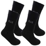 ELLE HOMME 英倫菱格寬口休閒襪