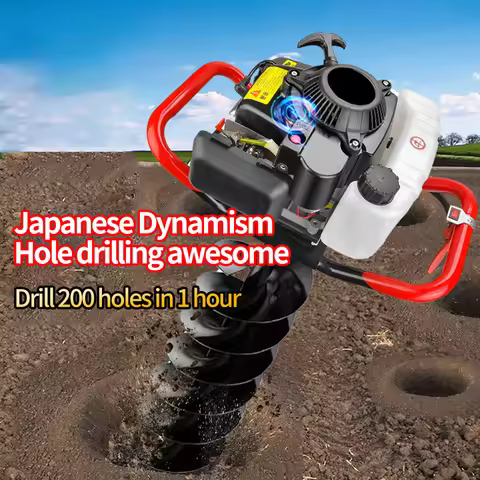 Four Stroke 999CC Ground Drill Digging Machine Fertilization Planting Machine Agricultural Engine Ho