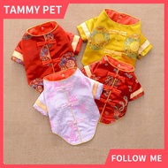 Chinese new year dog qipao cheongsam dog clothing dogs clothes cny pet cats cat