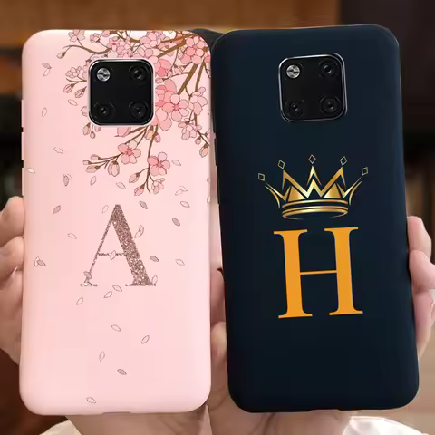 Letters Matte Case For Huawei Mate 20 Pro Cover For Huawei Mate20 20Pro LYA-L29 HMA-L29 Bumper Shock