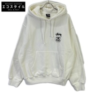 Stussy Natural Stock Link 連帽衫，顏料染色派克大衣，L 碼 [二手]