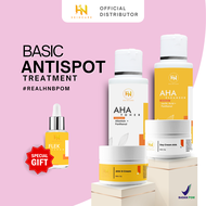 HN SKINCARE BPOM PAKET FLEK BASIC UNTUK FLEK RINGAN AMAN UNTUK BUMIL DAN BUSUI (AHA CLEANSER + AHA T