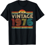 Men's cotton T-shirt Vintage 1976 Classic Year 1976 Birthday Men Women Vintage T-Shirt