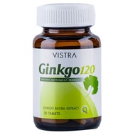 VISTRA Ginkgo 120 銀杏葉提取物 กระปุก 30 's