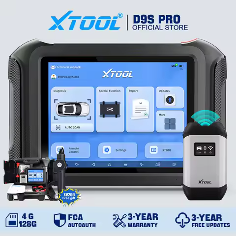 XTOOL D9S PRO D9SPRO Car Diagnostic Tools ECU Programming/Coding Automotive Scanner 45+ Services CAN
