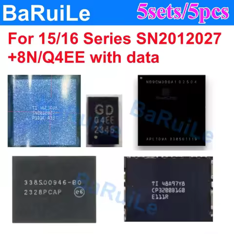 5pcs CP3200B1G0 338S00946 338S01119 U2 SN2012027 A33 8N Q4EE Eeprom With Data Charging Powe IC Set F