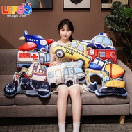 Cartoon Traffic Car Pillow Police Car Plush Toy Excavator Plushie Ambulance Stuffed Toy Airplane Plu