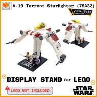 Display Stand for Lego Star Wars V-19 Torrent Starfighter (75432)