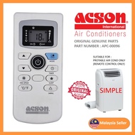 100% Genuine Original Acson Portable Aircond Air Cond Air Conditioner Remote Control Parts