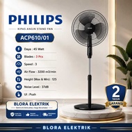 Philips ACP610/01 Stand Fan 3 Blade 45 Watt Black Kipas Angin Berdiri