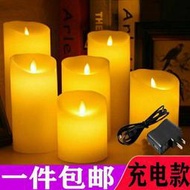 特價 Usb 充電 LED 電子蠟燭燈鞦韆仿真石蠟假蠟燭模擬蠟燭 LED 蠟燭電子蠟燭婚禮浪漫生日裝飾指南燈