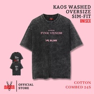 MACDEER BLACKPINK DEADLINE Oversize washed tshirt slimfit Stonewash BLACKPINK TOUR T-shirt 22-29