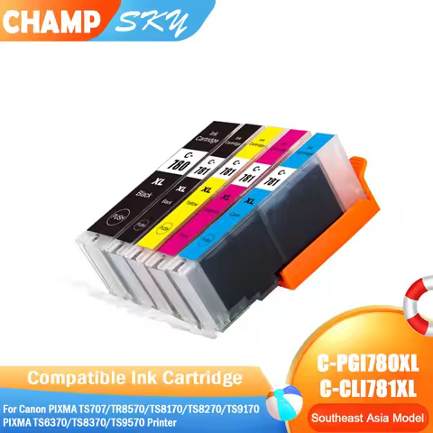 PGI780 PGI-780 CLI-781 CLI781 780XL 781XL Compatible Color Ink Cartridge for Canon PIXMA TS707/TR857