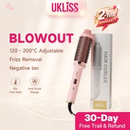 Ukliss Thermal Brush Ionic Hair Curler Seramik Anti Rosak Suhu Boleh Laras 200℃ Semua Jenis Rambut