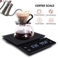 yieryi 3kg/0.1g Coffee Scale With Timer Portable Electronic Digital Kitchen Scale Baking High Precis