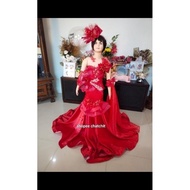 Children's IMLEK fashion show Dress / RED Dress